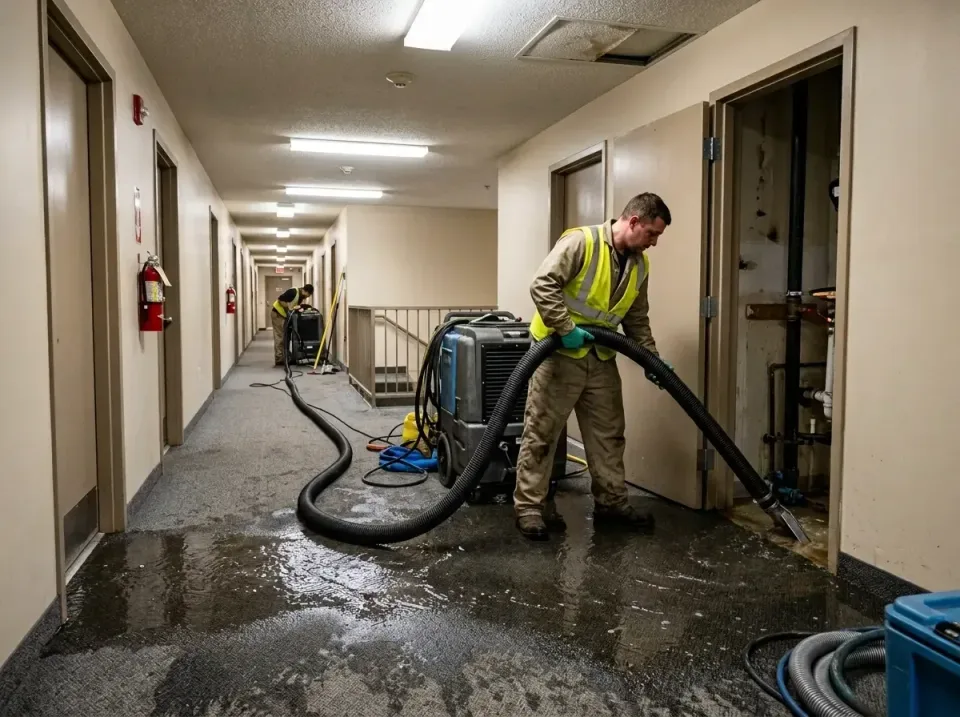 multi-unit-apartment-hallway-f-005 — frequently asked questions, Emergency Burst Pipe Water Extraction & Removal in Fairless…